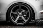 Ford Mustang GT Silver on Vossen Wheels (CV3R) 2017 года